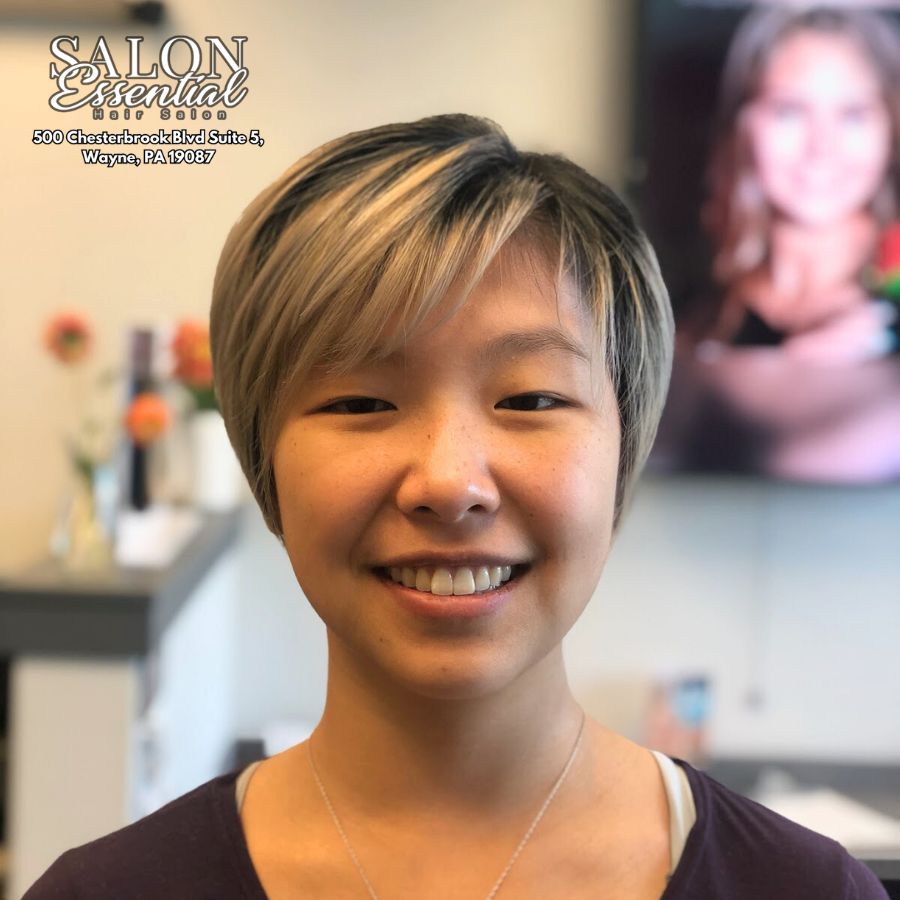 haircut, hairstyling, and hair coloring at Salon Essential Hair & Skin 
